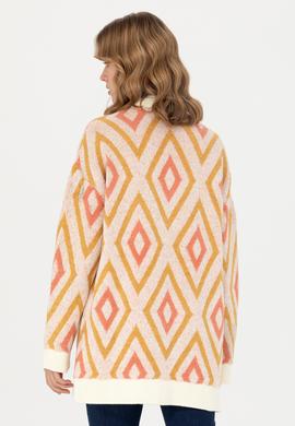 Kadın Krem Triko Hırka - 50269485008