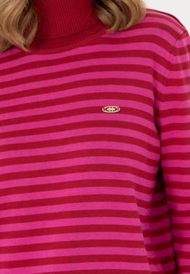 Kadın Kırmızı Balıkçı Yaka Kazak - 50270440011