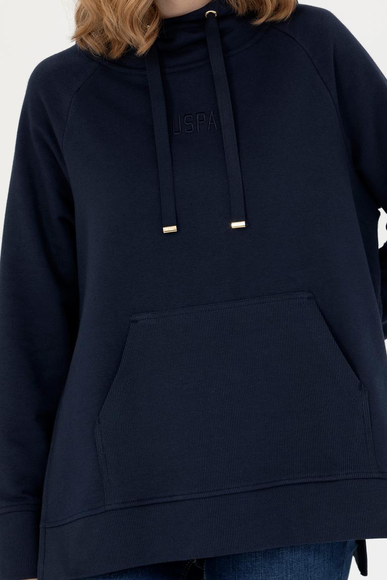 Kadın Lacivert Kapüşonlu Sweatshirt - 50276576016