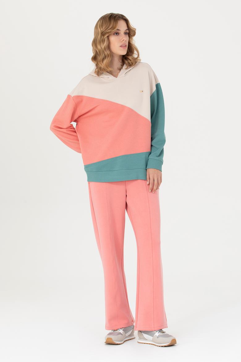 Kadın Mint Kapüşonlu Sweatshirt - 50276582006