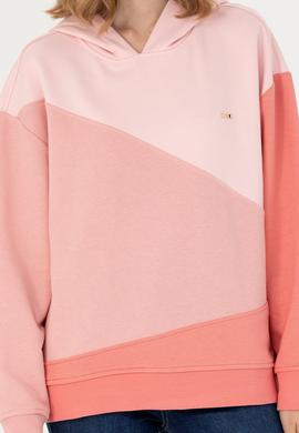 Kadın Somon Kapüşonlu Sweatshirt - 50276582016