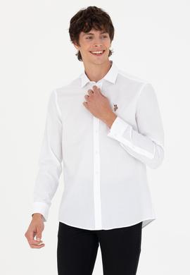 Erkek Beyaz Uzun Kollu Gömlek - 50272841007
