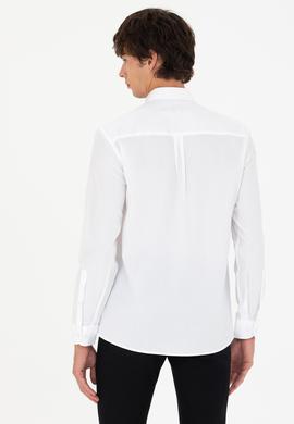Erkek Beyaz Uzun Kollu Gömlek - 50272841007