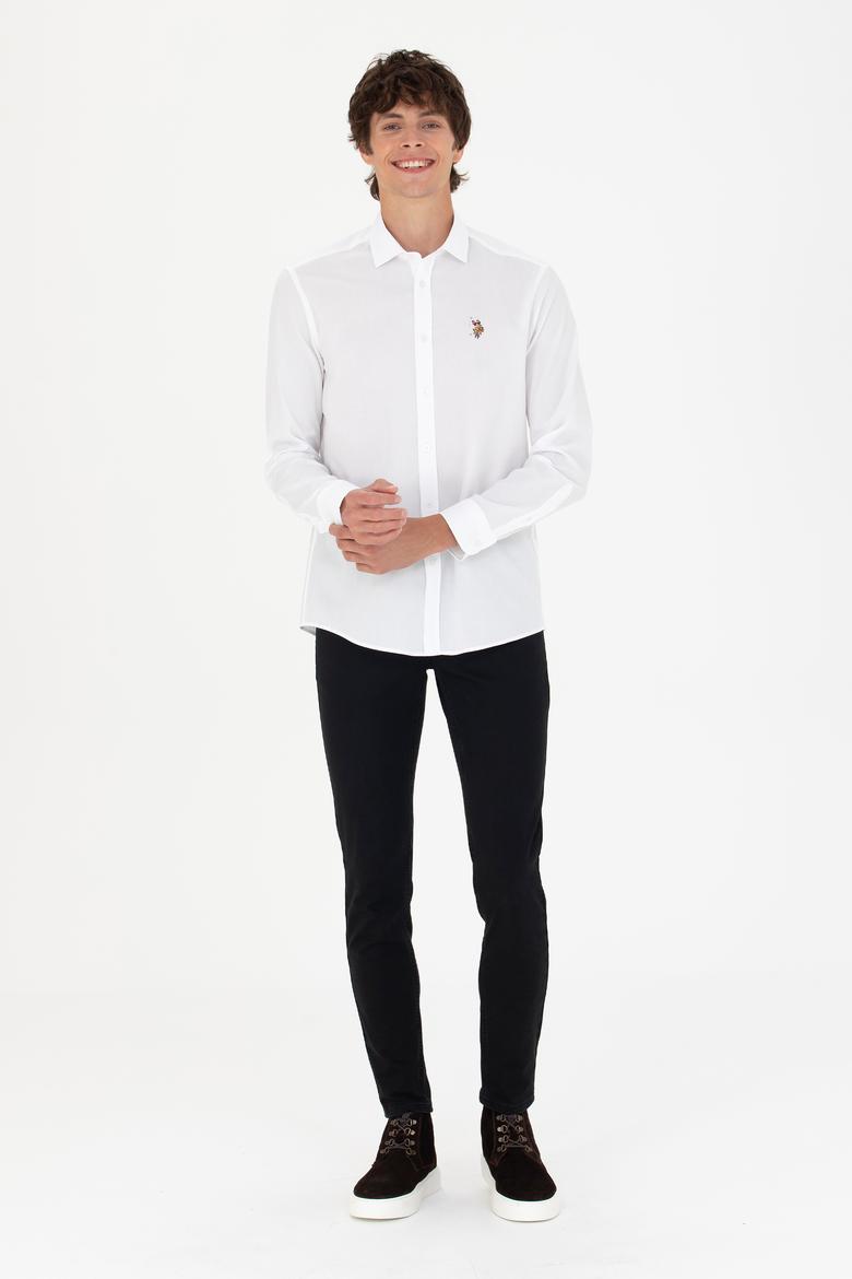 Erkek Beyaz Uzun Kollu Gömlek - 50272841003
