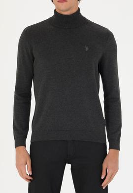 Erkek Antrasit Melanj Basic Kazak - 50275847030