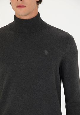 Erkek Antrasit Melanj Basic Kazak - 50275847030