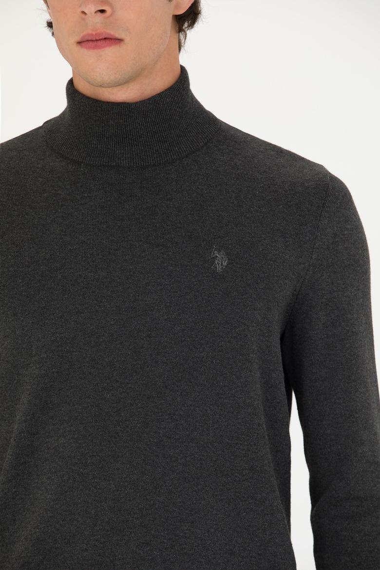 Erkek Antrasit Melanj Basic Kazak - 50275847030