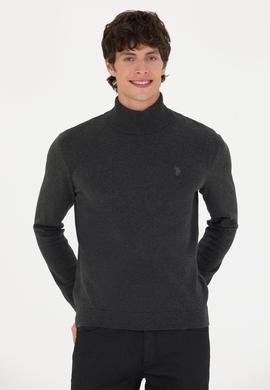 Erkek Antrasit Melanj Basic Kazak - 50275847030