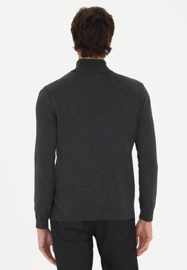 Erkek Antrasit Melanj Basic Kazak - 50275847030