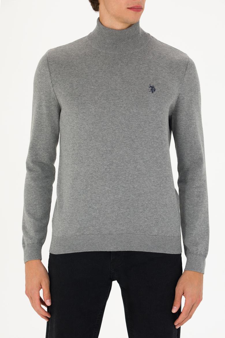 Erkek Gri Melanj Basic Kazak - 50275847088