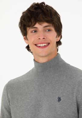 Erkek Gri Melanj Basic Kazak - 50275847088