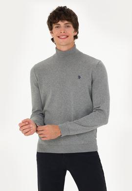 Erkek Gri Melanj Basic Kazak - 50275847088