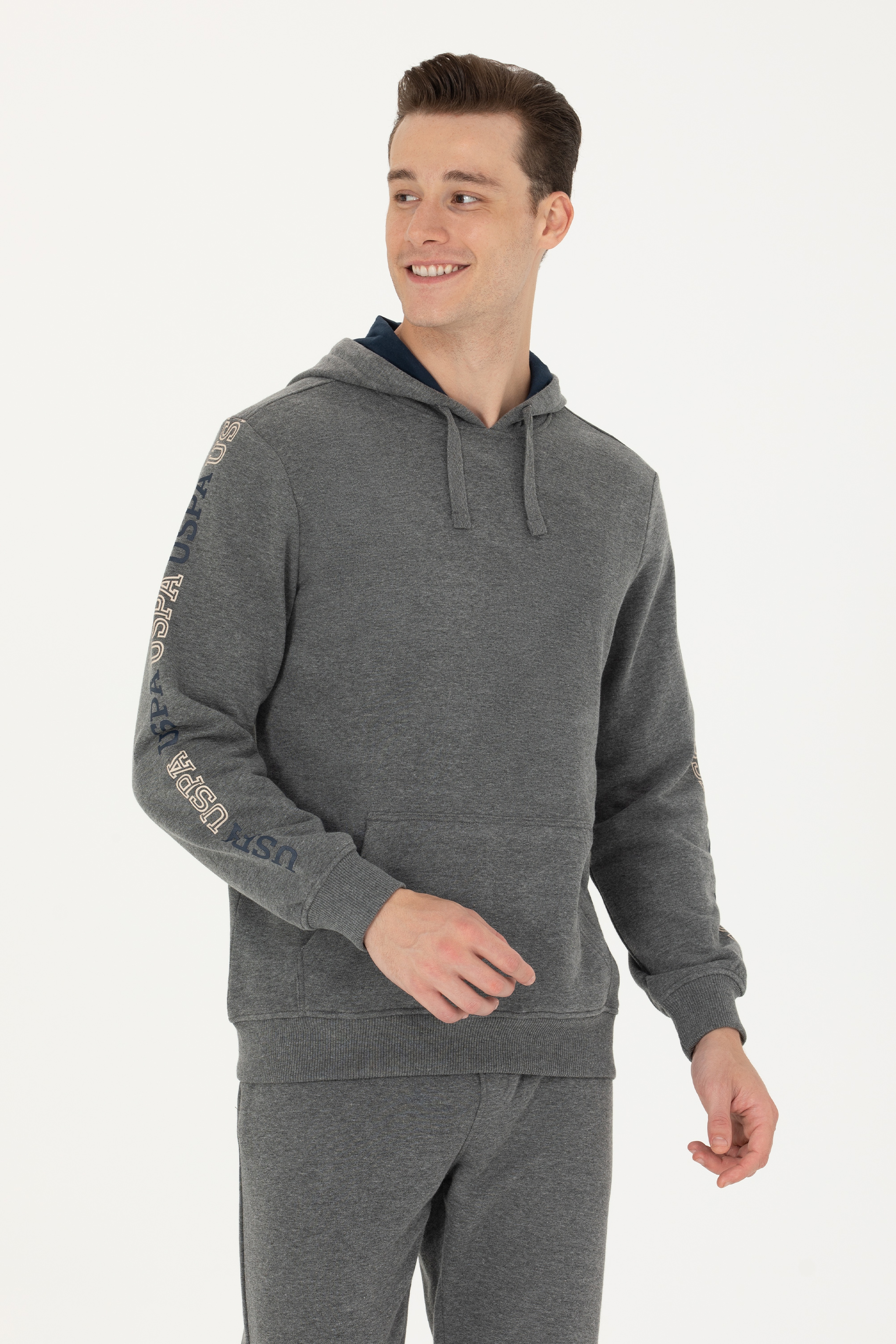 Erkek Antrasit Melanj Sweatshirt