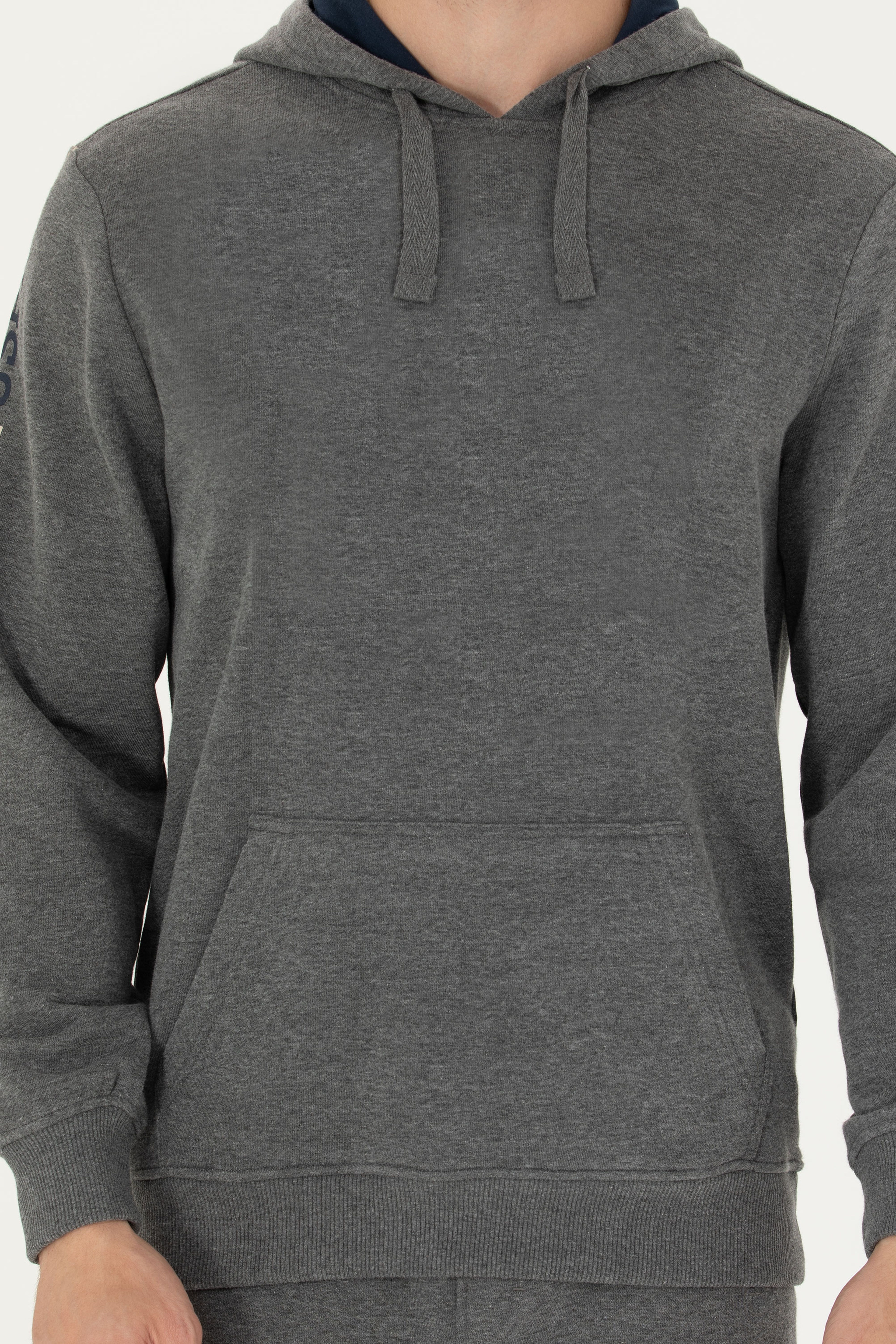 Erkek Antrasit Melanj Sweatshirt - Image 6