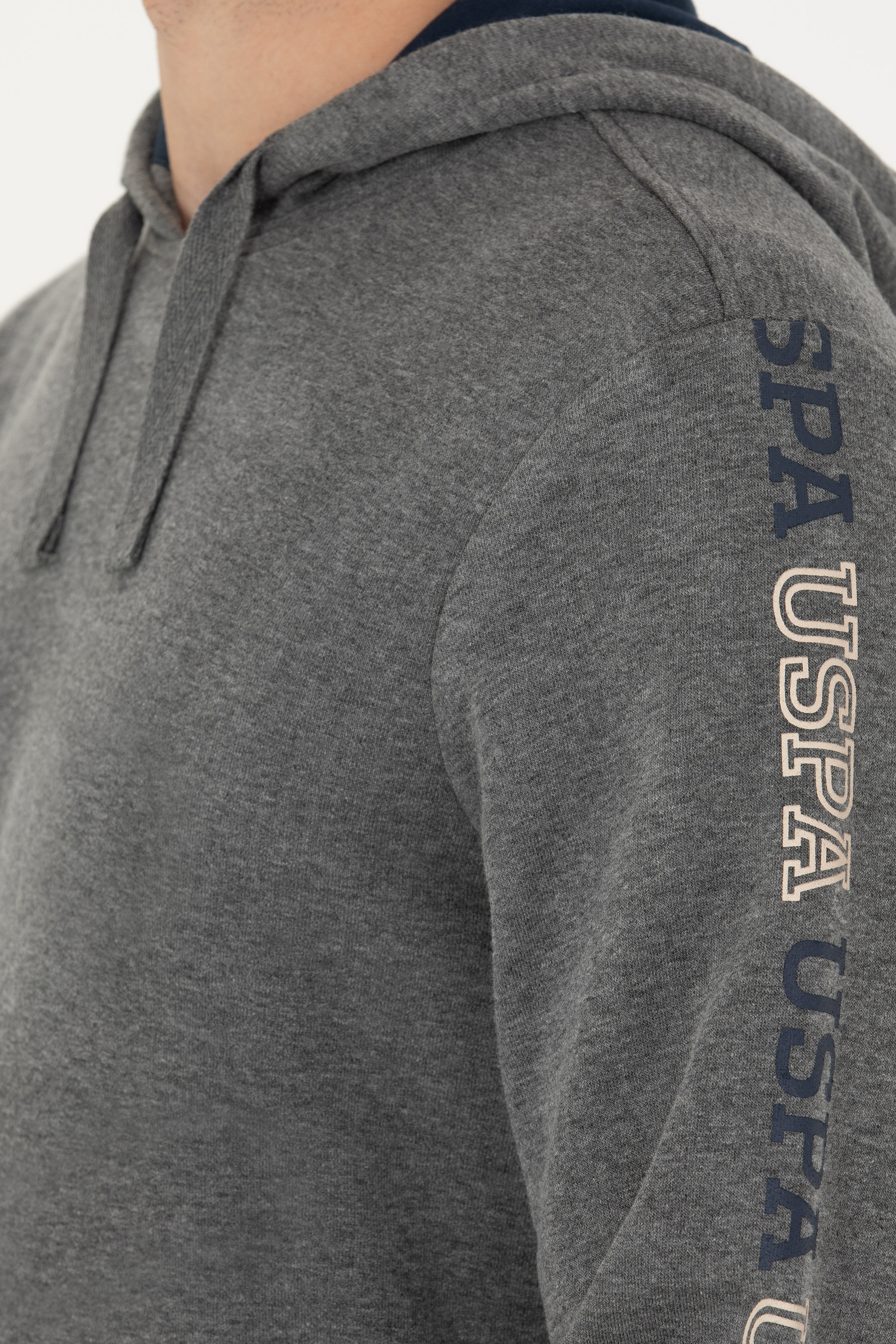 Erkek Antrasit Melanj Sweatshirt - Image 7