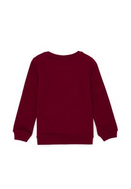Erkek Çocuk Bordo Basic Bisiklet Yaka Sweatshirt - 50274408010