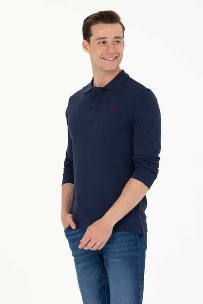 Erkek Lacivert Basic Sweatshirt