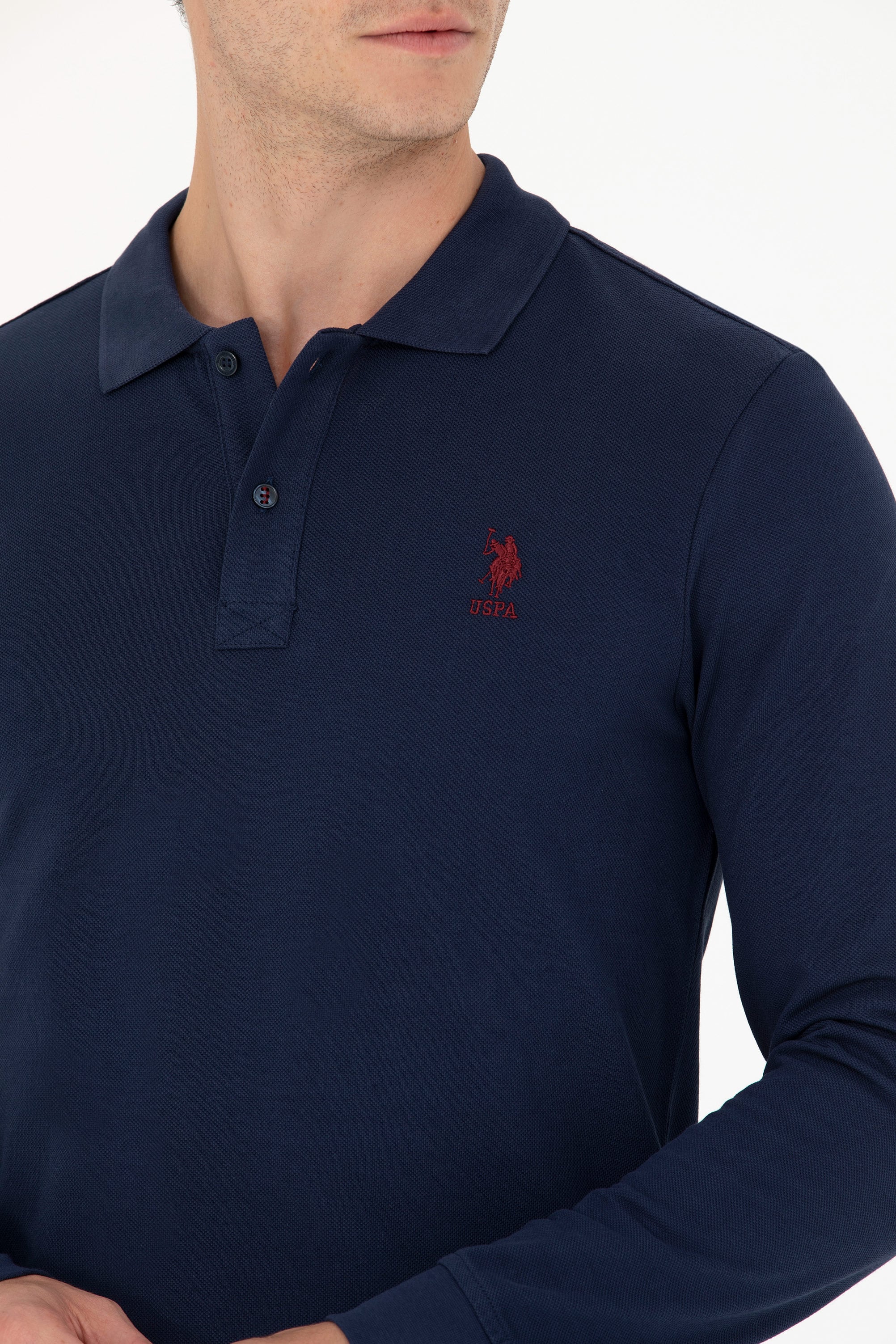 Erkek Lacivert Basic Sweatshirt - Image 7
