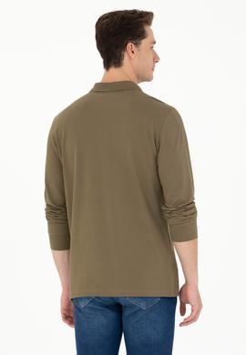 Erkek Haki Basic Sweatshirt - 50276314091