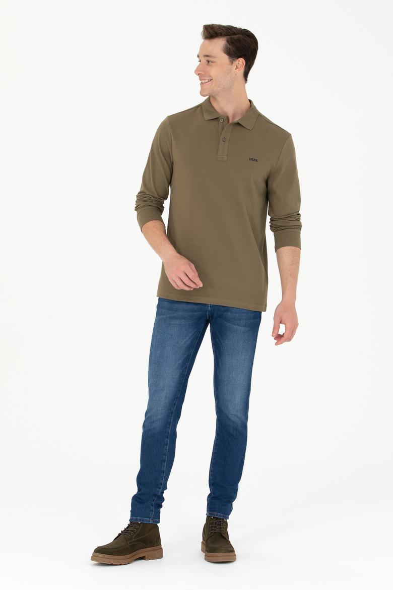 Erkek Haki Basic Sweatshirt - 50276314091