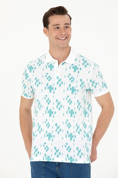 Erkek Mint Polo Yaka Tişört
