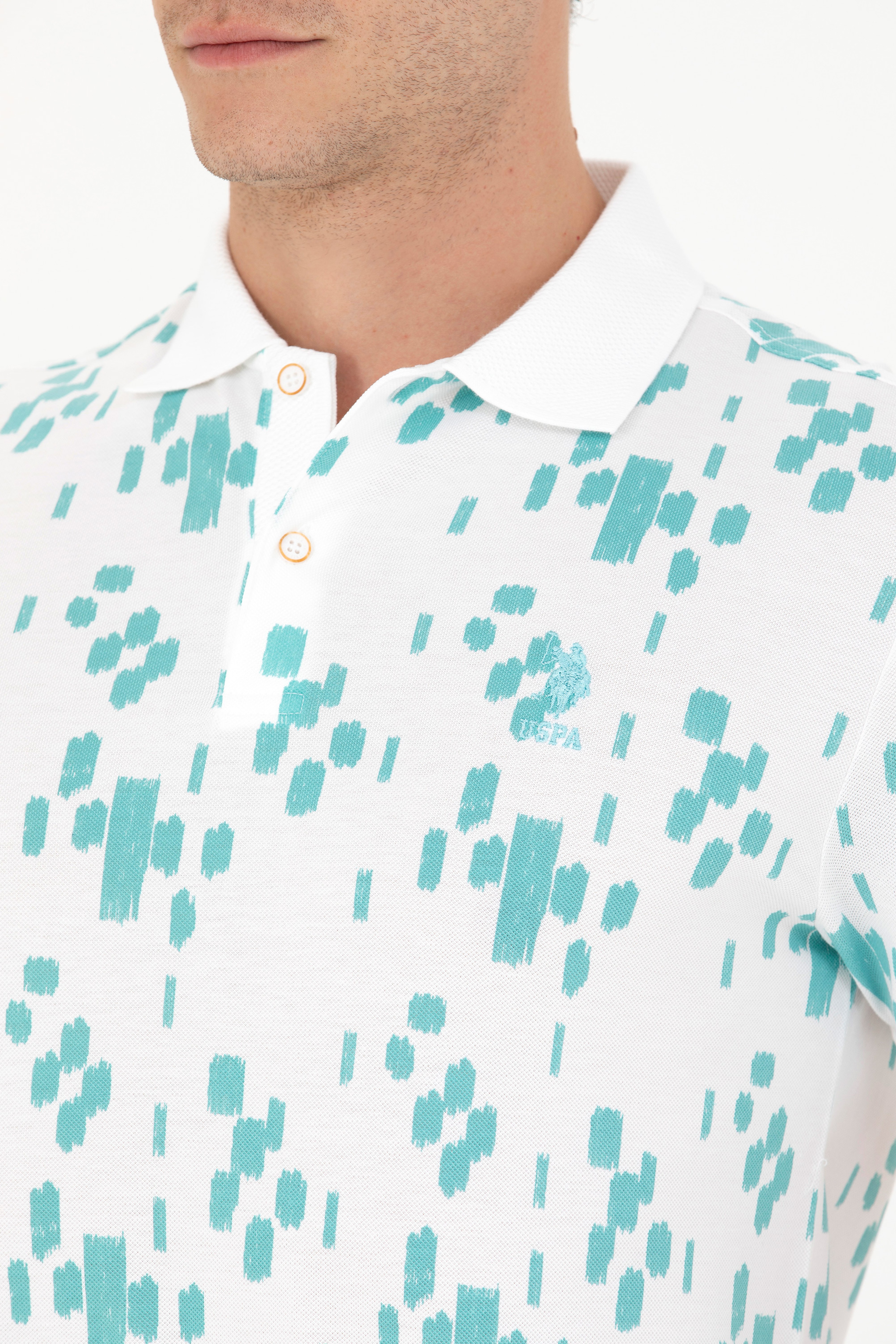 Erkek Mint Polo Yaka Tişört - Image 7