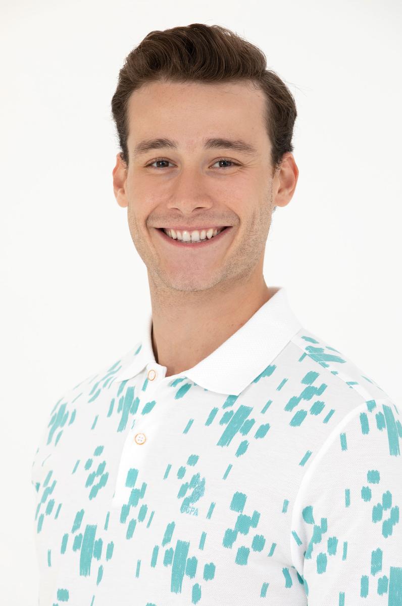 Erkek Mint Polo Yaka Tişört