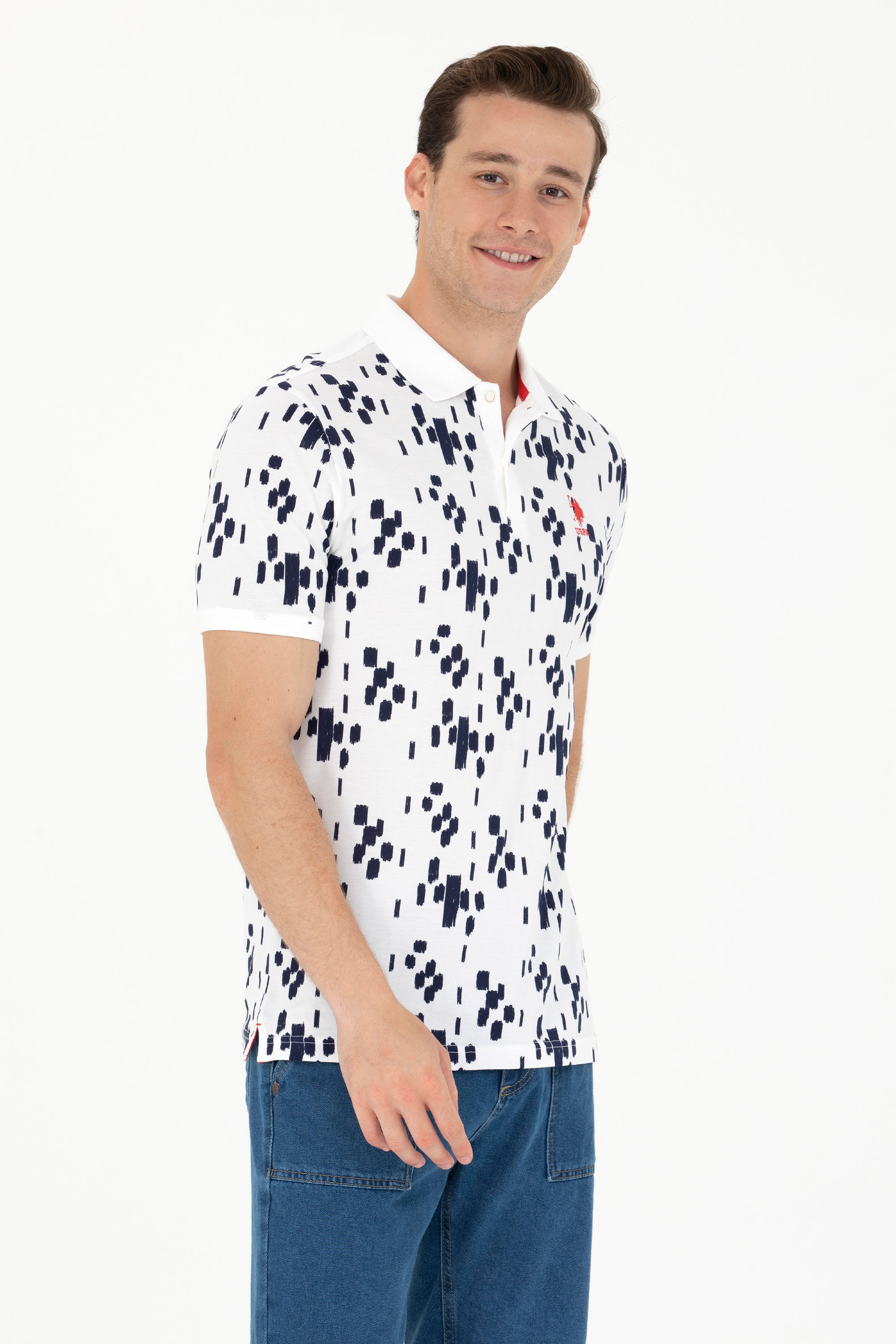 Erkek Lacivert Polo Yaka Tişört - Image 3