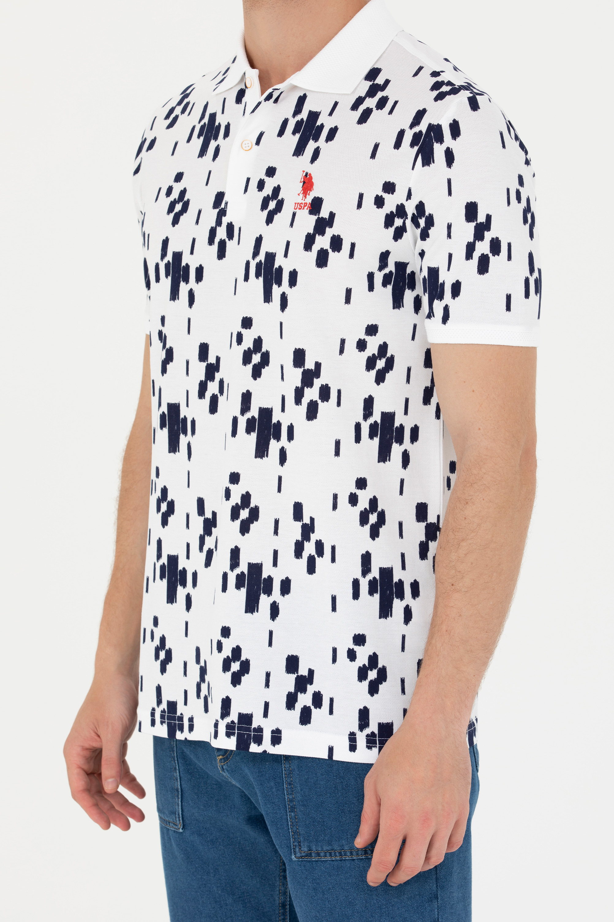 Erkek Lacivert Polo Yaka Tişört - Image 6