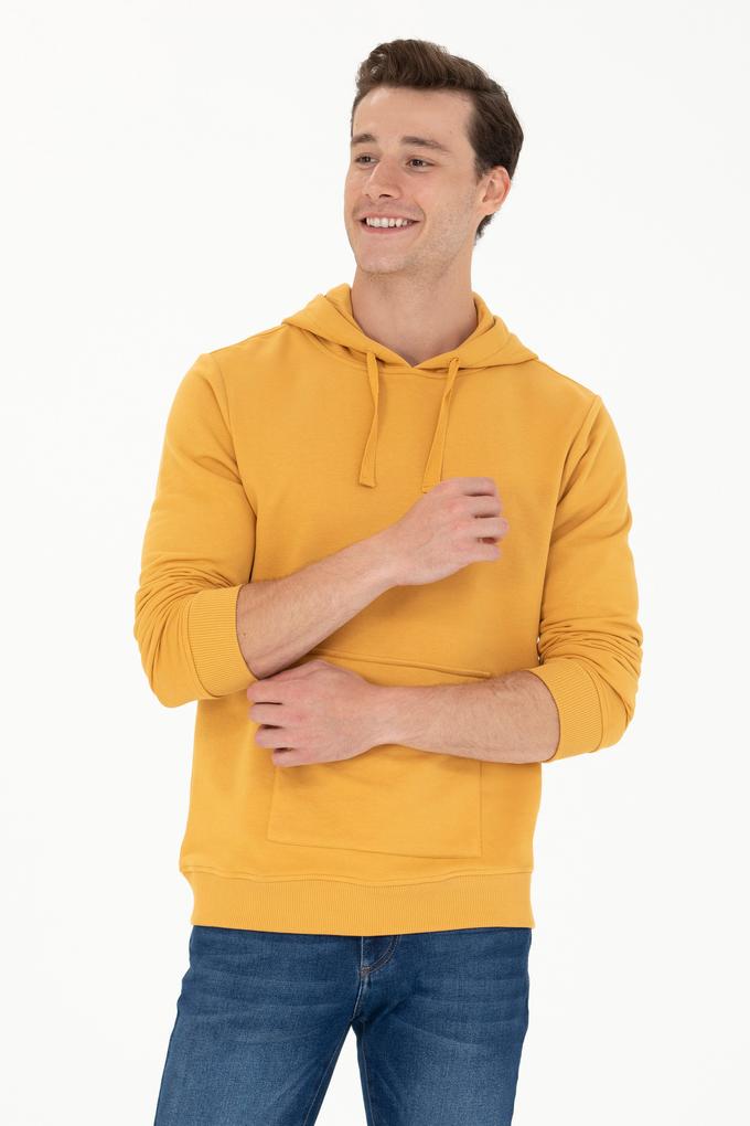 Erkek Hardal Sweatshirt