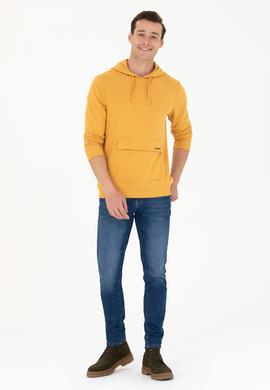 Erkek Hardal Sweatshirt - 50274053027