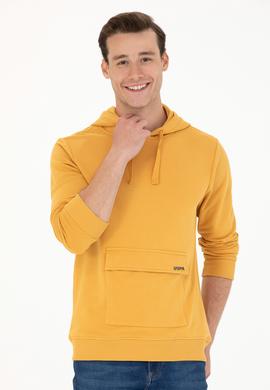 Erkek Hardal Sweatshirt - 50274053027