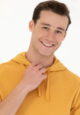 Erkek Hardal Sweatshirt - 50274053027