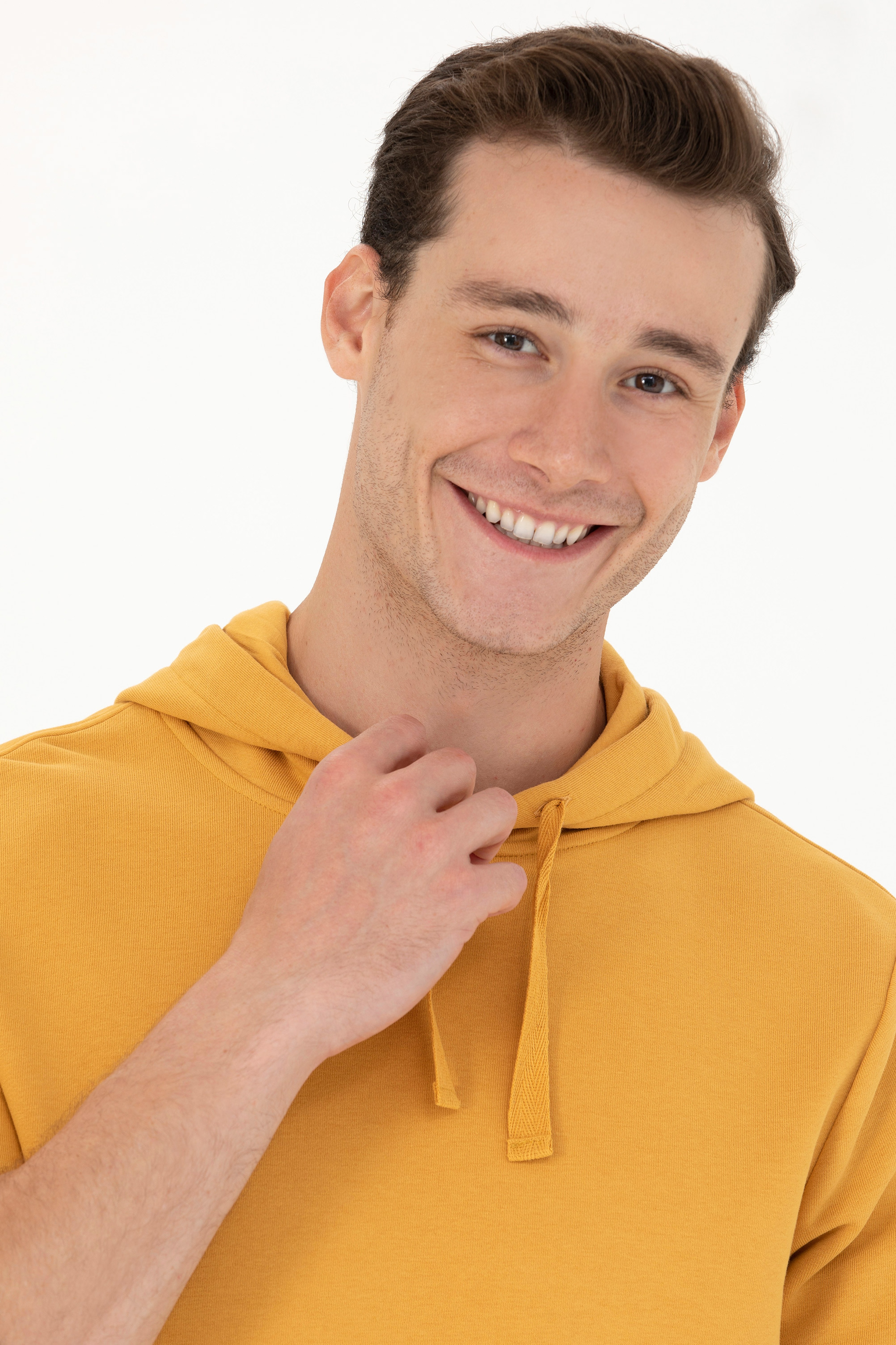 Erkek Hardal Sweatshirt - Image 2