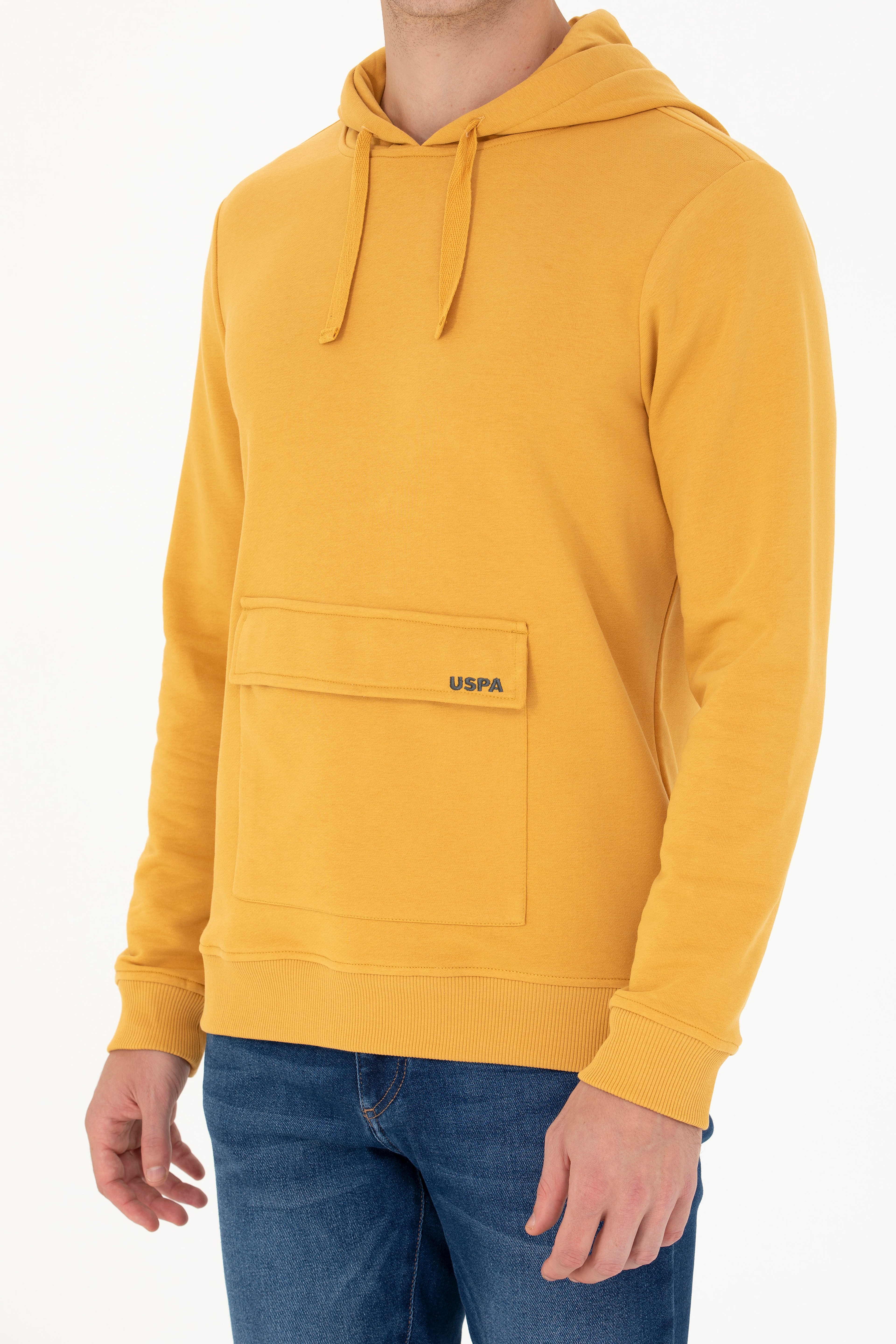 Erkek Hardal Sweatshirt