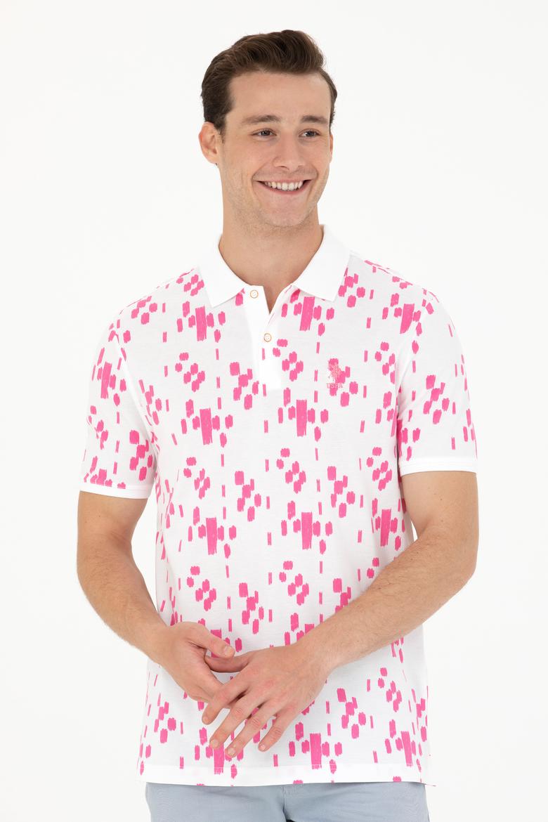 Erkek Pembe Polo Yaka Tişört - 50263426034