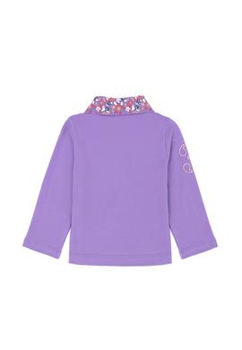 Kız Bebek Lila Basic Polo Yaka Sweatshirt - 50261169039