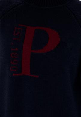 Kadın Lacivert Balıkçı Yaka Kazak - 50272031024