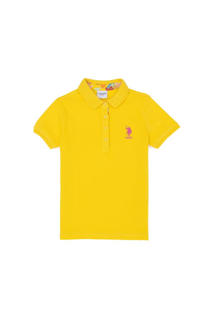 Kız Çocuk Sarı Basic Tişört