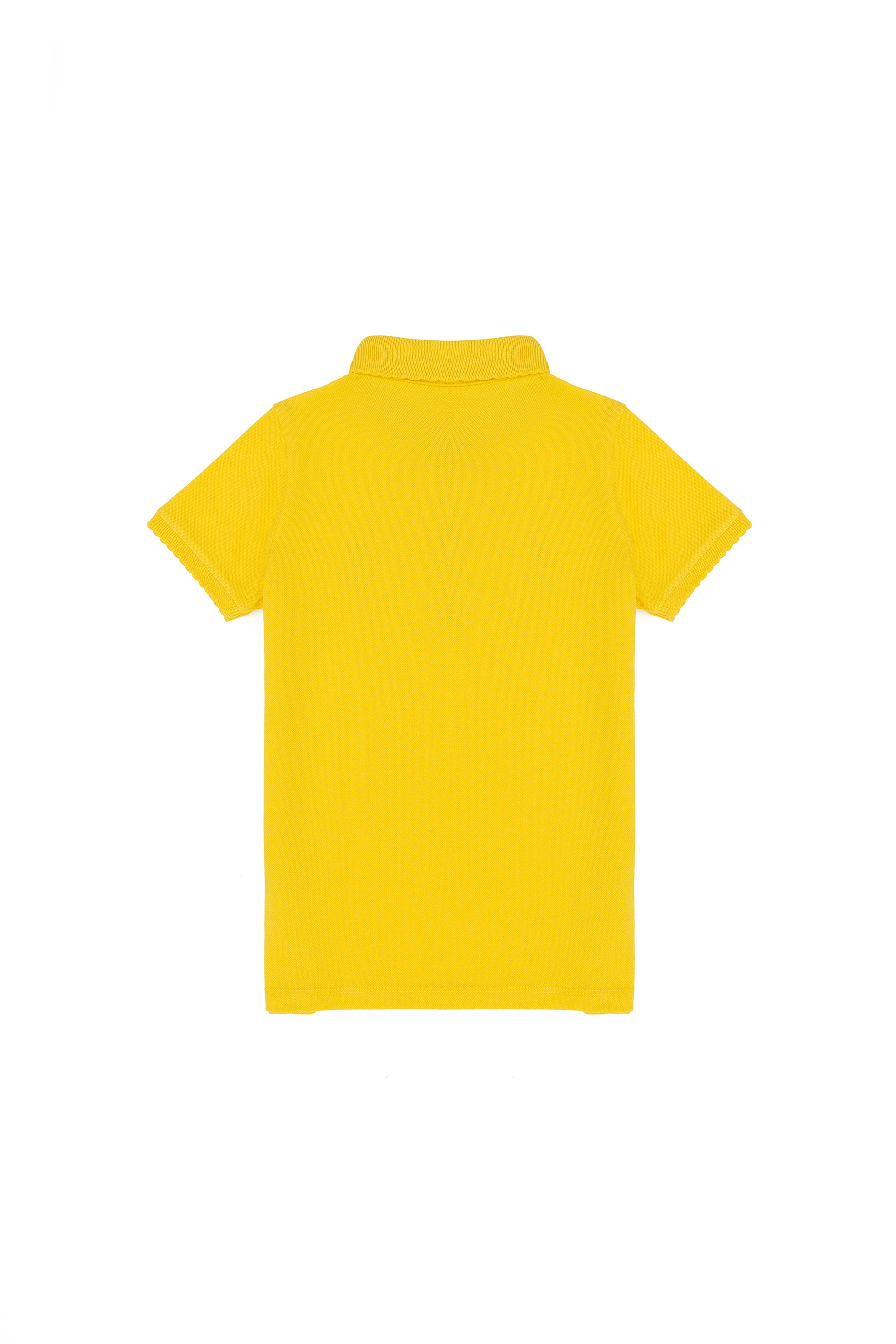 Kız Çocuk Sarı Basic Tişört - Image 2