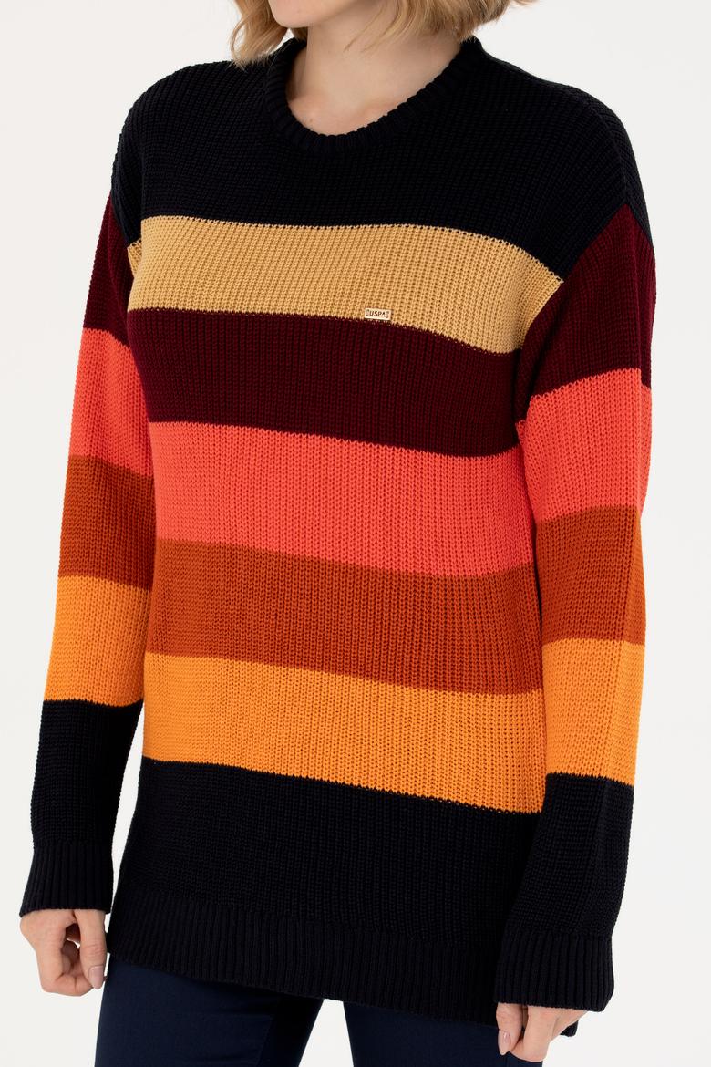 Kadın Lacivert Bisiklet Yaka Kazak - 50272042006