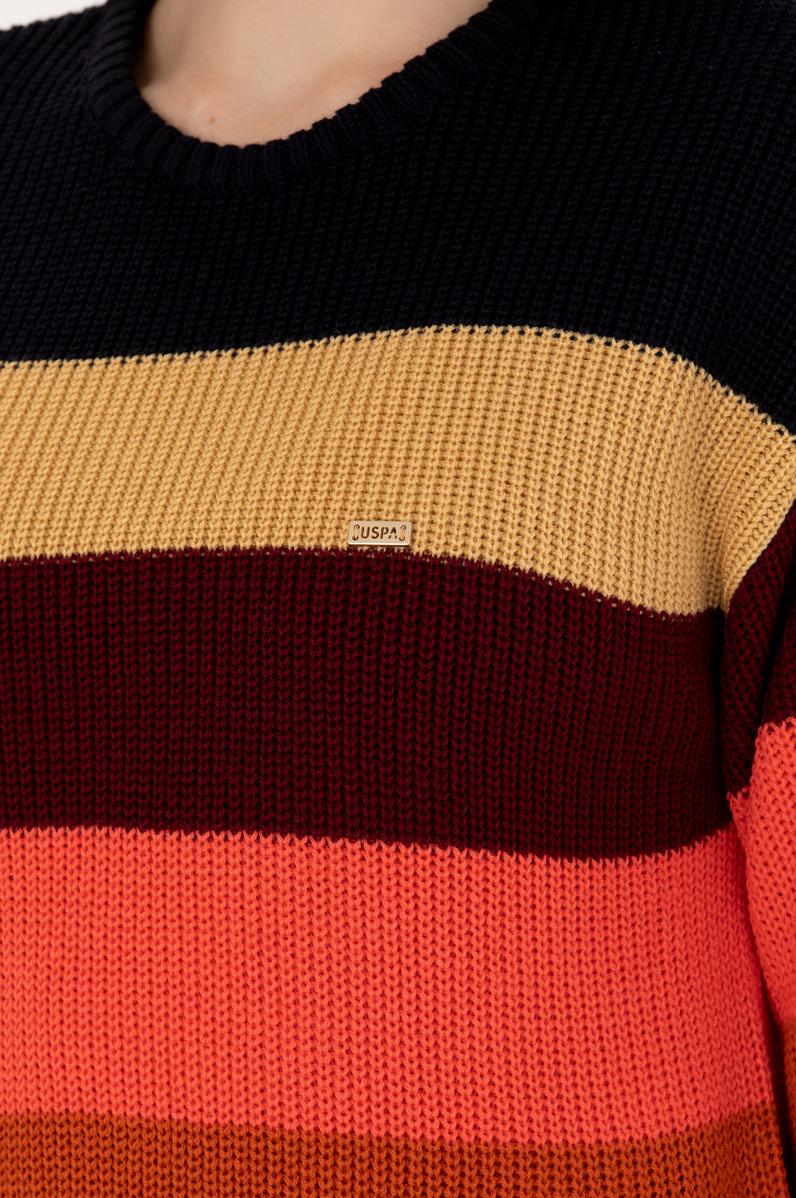 Kadın Lacivert Bisiklet Yaka Kazak