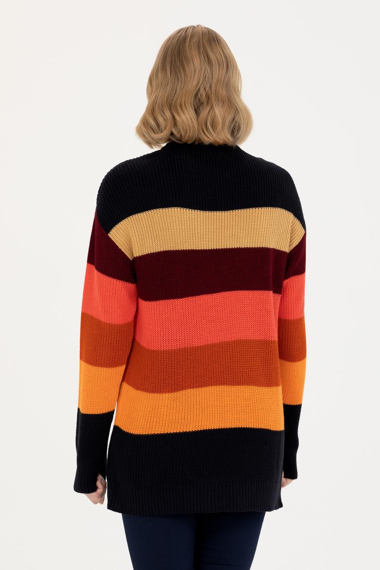 Kadın Lacivert Bisiklet Yaka Kazak - 50272042006