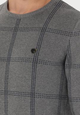 Erkek Gri Melanj Kazak - 50272088006