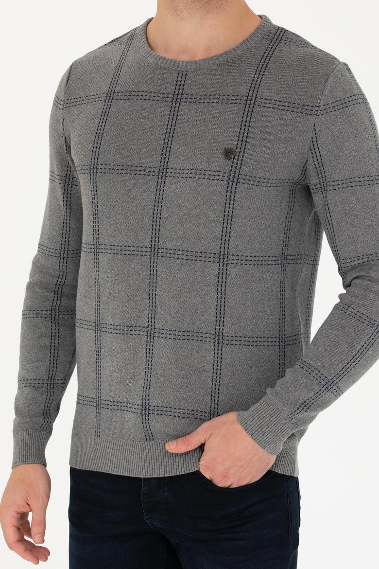 Erkek Gri Melanj Kazak - 50272088006