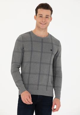 Erkek Gri Melanj Kazak - 50272088006