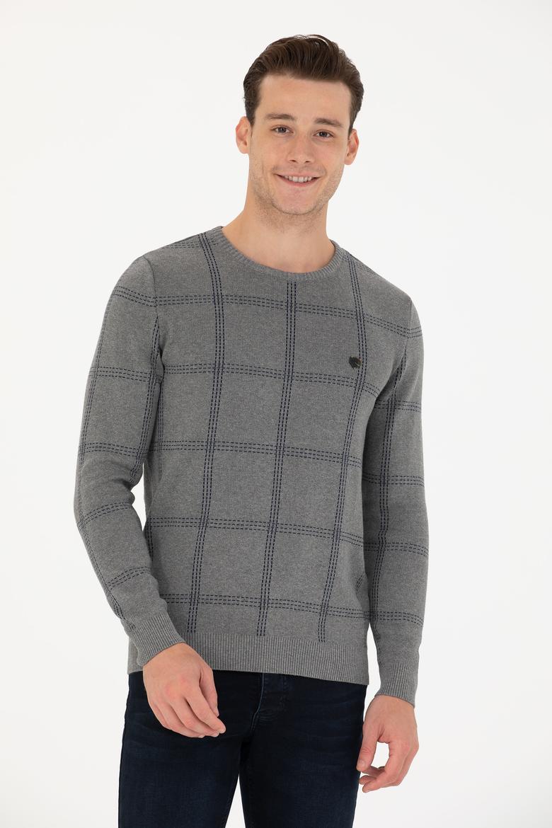 Erkek Gri Melanj Kazak