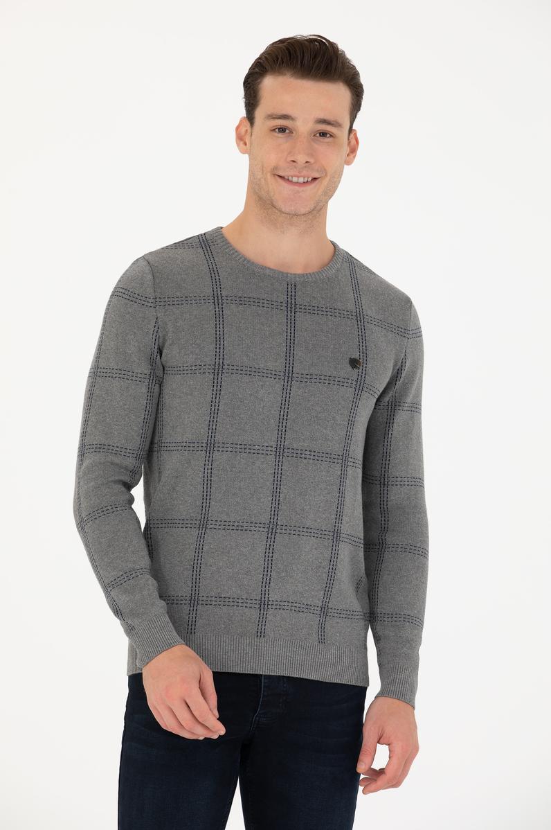 Erkek Gri Melanj Kazak