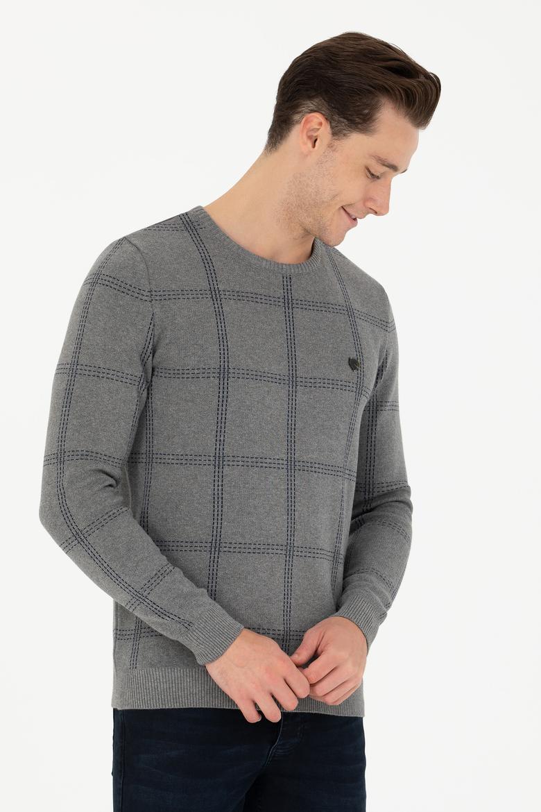 Erkek Gri Melanj Kazak - 50272088006