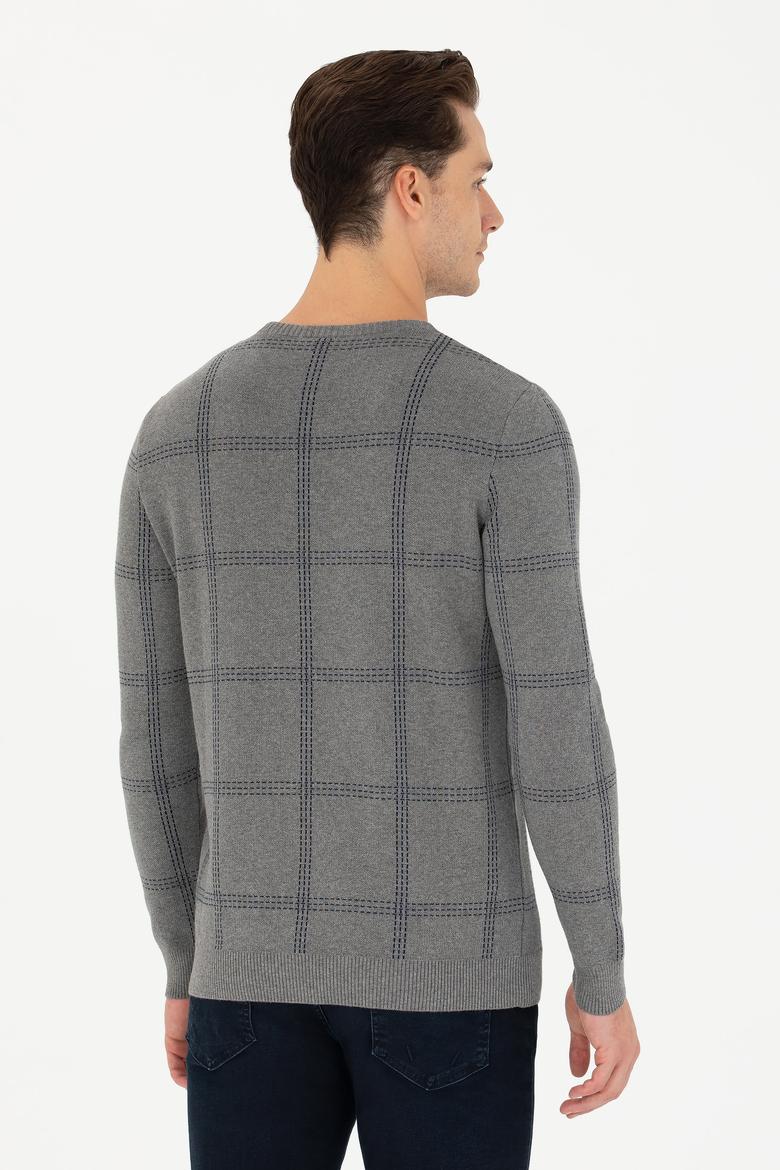 Erkek Gri Melanj Kazak - 50272088006